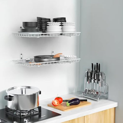 12x24 inch Wall Shelf (White / 12x24 in)