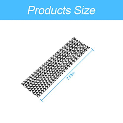 20PCS Bendable Car Air Vent Trim Strips (White/Lattice)