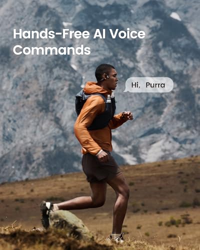 Purra Run IP67 Bone Conduction Open Ear Sports Bluetooth Headphones (Black)