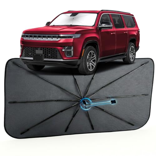 Car Windshield Sun Shade for Jeep Wagoneer 2022 (Fit for Jeep Wagoneer 2022-2026)