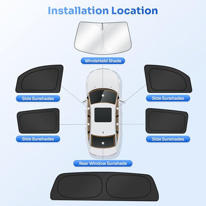 Window Shades for 2007 (Toyota Tundra CrewMax Cab 2007-2021)