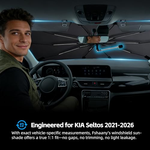 Windshield Sun Shade Umbrella for KIA Seltos 2021 (For KIA Seltos 2021-2026)