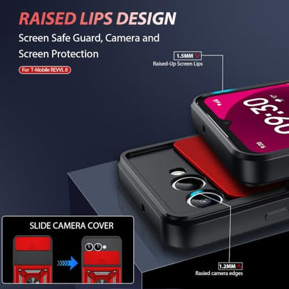 for T Mobile Revvl 8 Case (T-Mobile Revvl 8 (6.5") / Red)