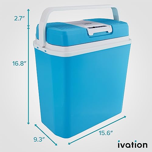 Electric Cooler & Warmer (Aqua Blue)