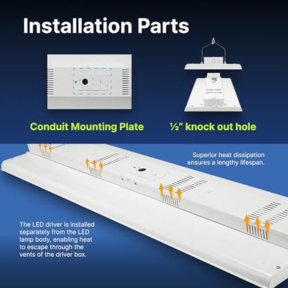 4 FT Linear LED Shop Light (1 PACK - 300W)