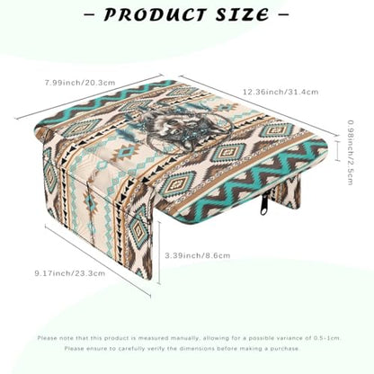 Aztec Wolf Dream Catcher Auto Center Console Pad Non (Aztec Wolf Dream Catcher)