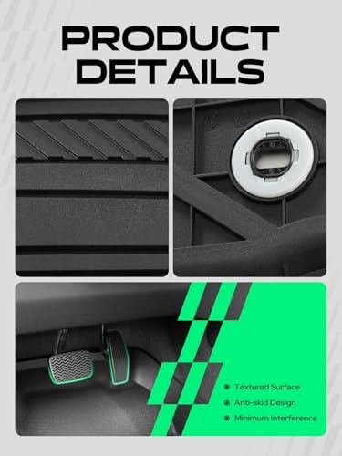Automotive Floor Mats for Toyota Tacoma 2016 (2016-2023 2 Pcs)