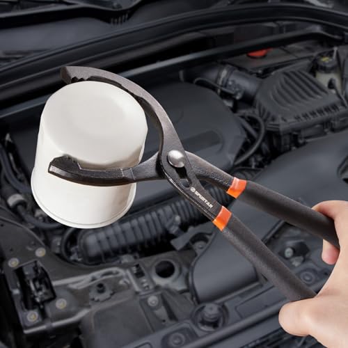12'' Oil Filter Pliers Adjustable Oil Filter Wrench Universal (12" Pliers: 2-1/2" - 4-1/2")