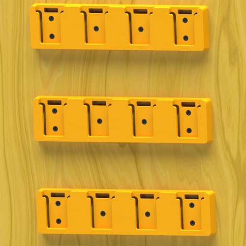 Battery Rack Compatible with DeWalt 20V (Black-4pc)