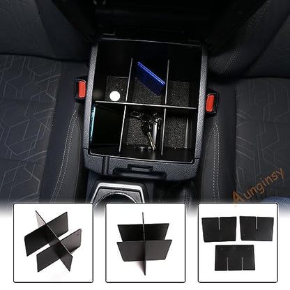 Car Center Console Armrest Storage Box Dividers Fit Toyot@a Tacoma 2016 (Armrest Storage Box Divider)