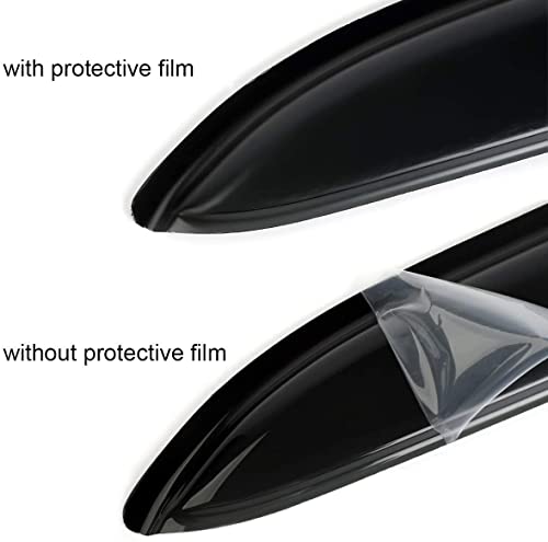 Window Visors Rain Guards for 2009 (09-14 SuperCrew (Crew) Cab (Dark Smoke))