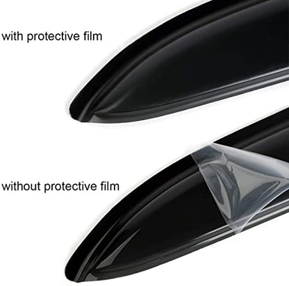 Window Visors Rain Guards for 2009 (09-14 SuperCrew (Crew) Cab (Dark Smoke))