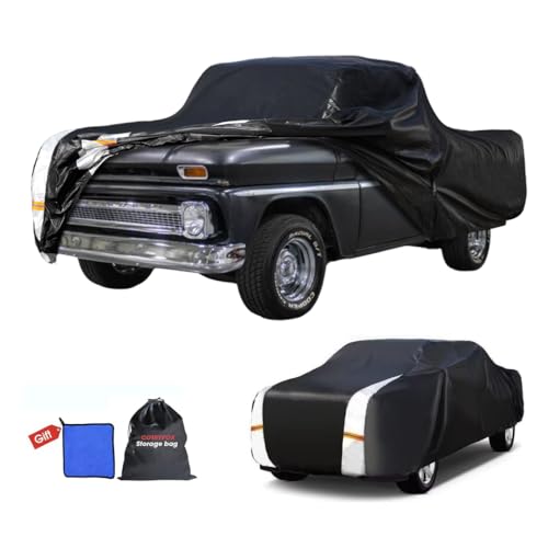 C10 Truck Cover Custom Fit 1960 (B.Fit Chevy C10(1960-2002) Cab SB / Black Truck Cover)