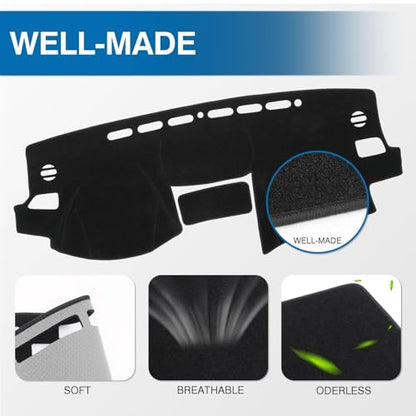 Black Dash Cover for Subaru Forester 2014 (Forester 14-18(black))