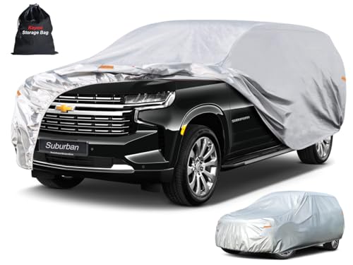 6 Layers Waterproof SUV Car Cover for Chevrolet Suburban 1973 (LM-Silver / 18. Custom Fit Chevrolet Suburban)