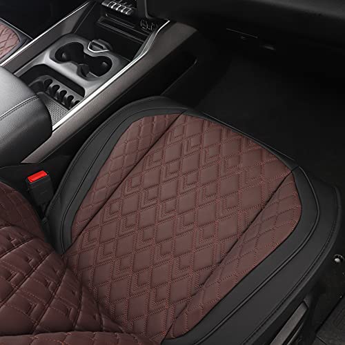 Car Seat Covers for Dodge Ram 2 Pcs Front (2 PCS Front,Black-Brown)
