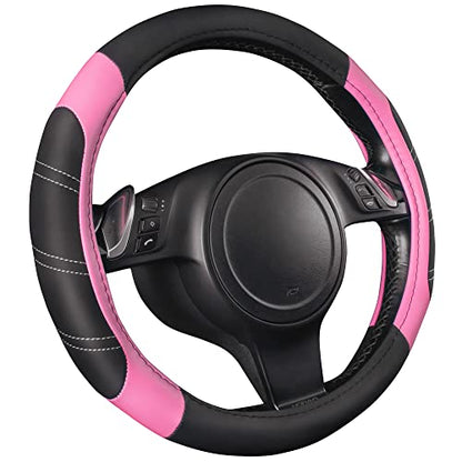 Line Rider Microfiber Leather Sporty 14.5 (Black＆ Pink / Standard[14.5"-15"])