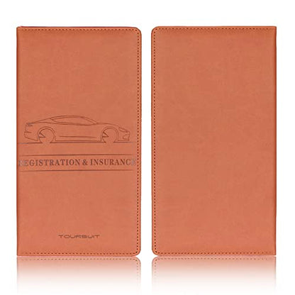 Car Registration & Insurance Card Holder (Brown)