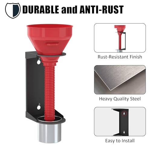 Wall Mount Oil Funnel Holder