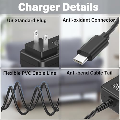 5V Type C Jump Starter Charger Replacement Fit for Gooloo GP4000 GP3000