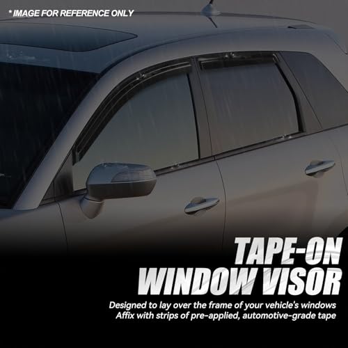 4PCS Tape On Window Visors for 2007 (07-12 Acura RDX)