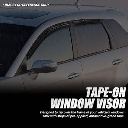 4PCS Tape On Window Visors for 2007 (07-12 Acura RDX)