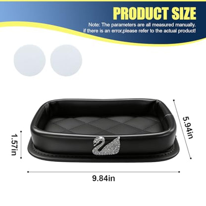 Bling Swan Car Dashboard Storage Tray (Swan)
