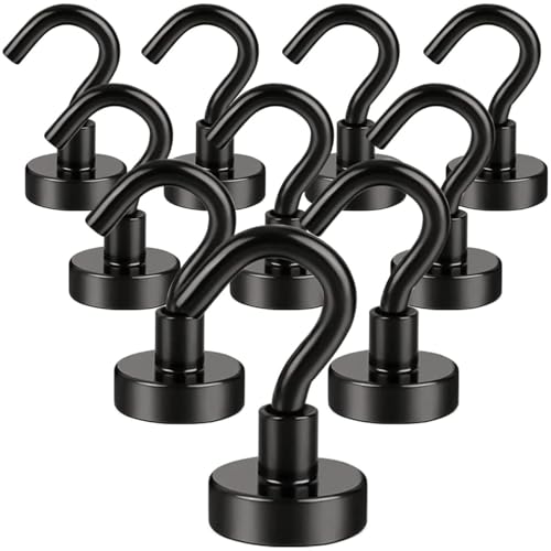 Magnetic Hooks (Black / 0.63in)