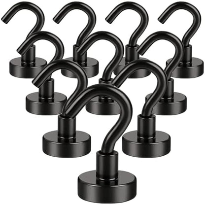 Magnetic Hooks (Black / 0.63in)