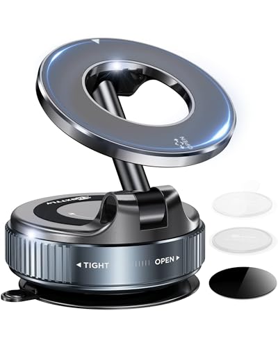 Vacuum Magnetic Phone Holder (Black)