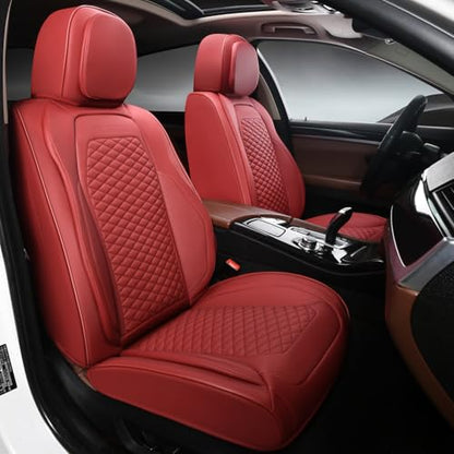 Car Seat Covers Full Set (2 Pack / Burgundy)