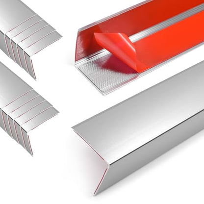 10PCS 48" Metal Corner Protectors (10pack-48.0 x 2.0 x 2.0 in / Silver)