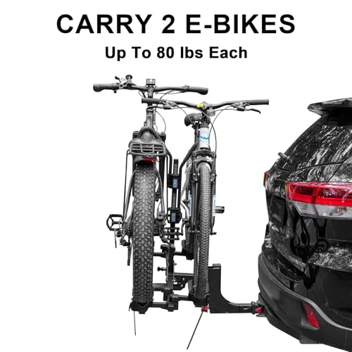 2 E Bike Rack Hitch Mounted (2 Bike Rack Upgrate with Lock)