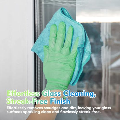 Microfiber Cleaning Cloth 12 Pack (Multicolor / 12.5 x 12.5 Inch)