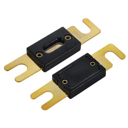 500A ANL Fuse 500 Amp Inline Blade Fuses 32V for Car Audio Inverter Automotive Stereo (500A)