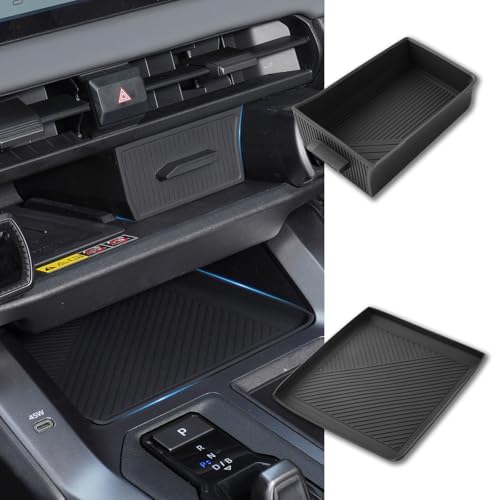 Center Console Storage Mat & Under Screen Drawer Tray for 2026 Toyota RAV4 (Drawer Tray-Console Mat)
