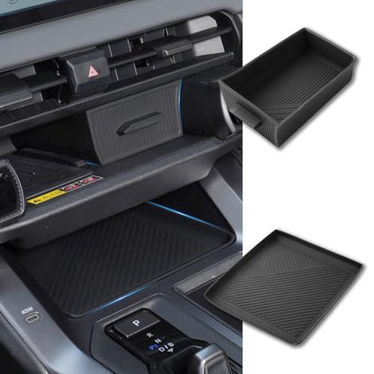 Center Console Storage Mat & Under Screen Drawer Tray for 2026 Toyota RAV4 (Drawer Tray-Console Mat)