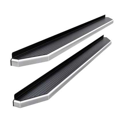 Polished Running Boards Style Compatible with Ford F250 F350 Super Duty 1999 (Polished / Running Board Flat Style)