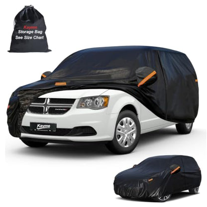 Station Wagon Car Cover Waterproof All Weather (PE-Black / 4 H4 Fit Station Wagon-Length (190" To 197"))