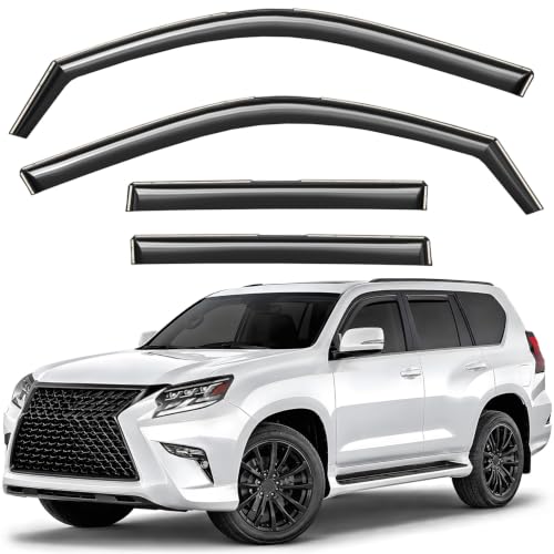 Window Deflectors Smoke Tinted in (For GX 10-23)