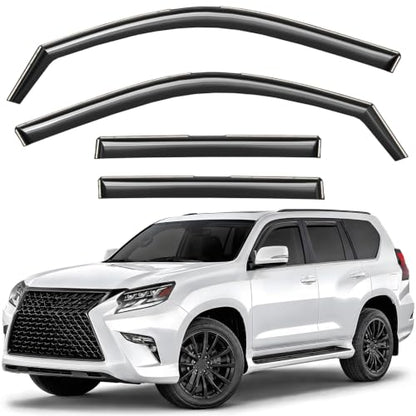 Window Deflectors Smoke Tinted in (For GX 10-23)