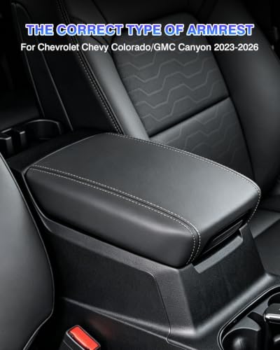 Center Console Cover for Chevy Colorado (5)23-26|Colorado&Canyon|Wavy, +Thick,+ Pockets)