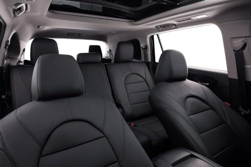 Car Seat Covers for Toyota 2018 (Leatherette(Black) / 2018-2024 Camry Hybrid LE SE)