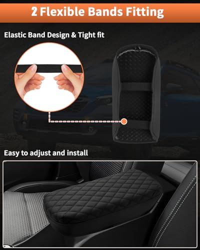 Custom for 2024 2025 2026 Chevy Trax Center Console Cover Armrest Cover for Chevrolet Trax LS (Size for Chevy Trax 2024-2026)