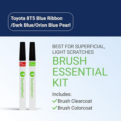 Car Paint Touch Up Brush Kit (Brush - Essential Kit / Blue Ribbon/Dark Blue/Orion Blue Pearl)