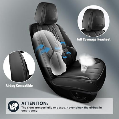 Car Seat Covers Full Set (FULL SET / BLACK)
