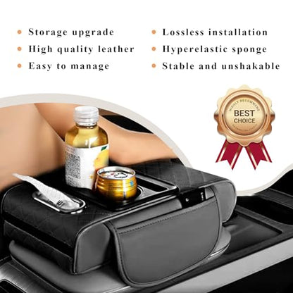 Car Arm Rest Cover Pad (Black)