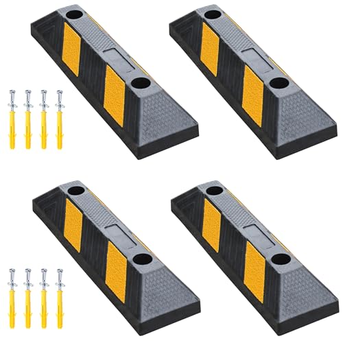 4 Pack 21" Rubber Parking Curbs (21in (4-Pack))