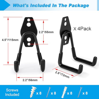4 Pack Garage Hooks Heavy Duty (4 Pack)