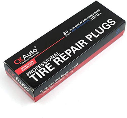 30 pcs 8" Black Tire Repair Strings Tire Repair Plugs (Black / 8" x φ0.236" 30pcs)